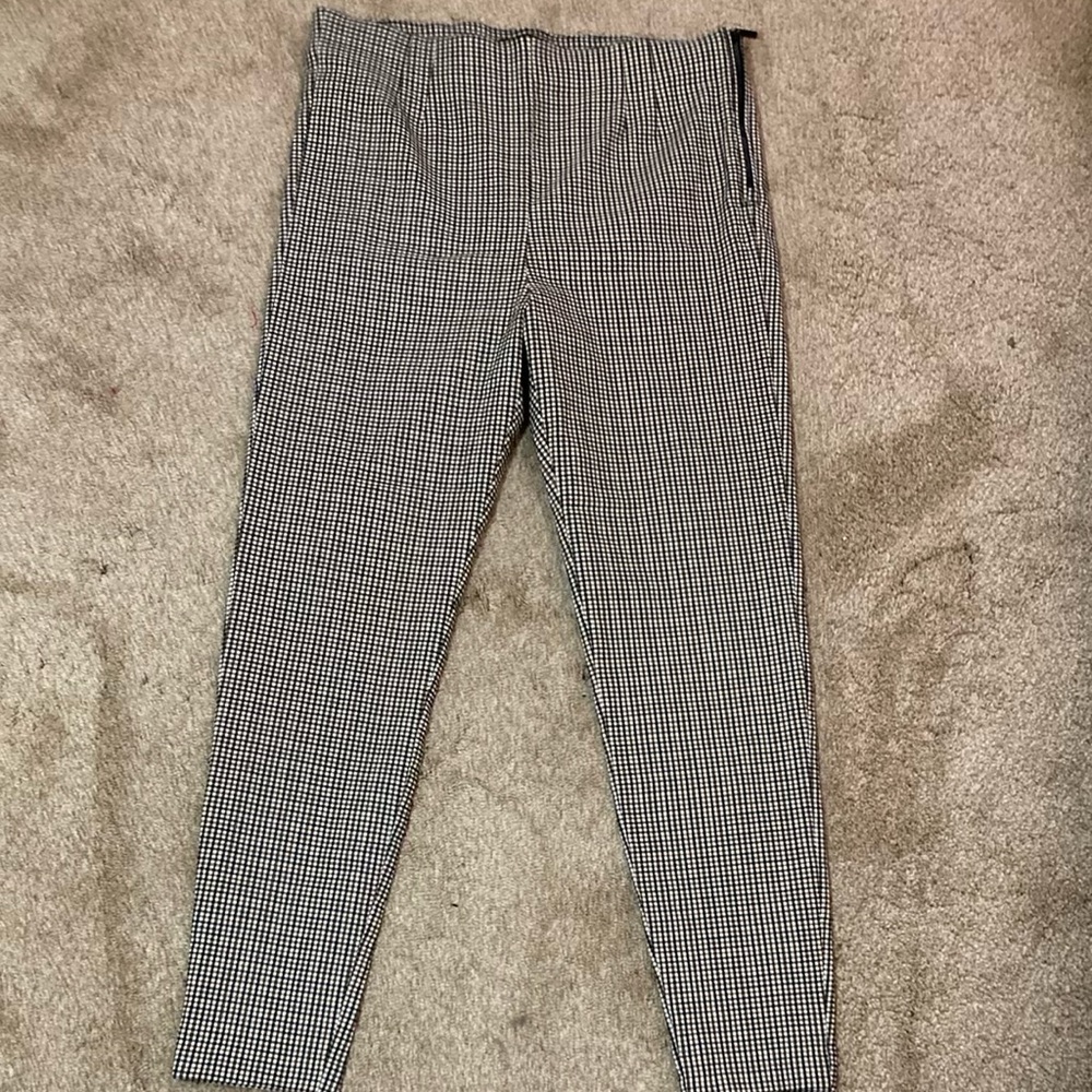 Zara Plaid Skinny Pants